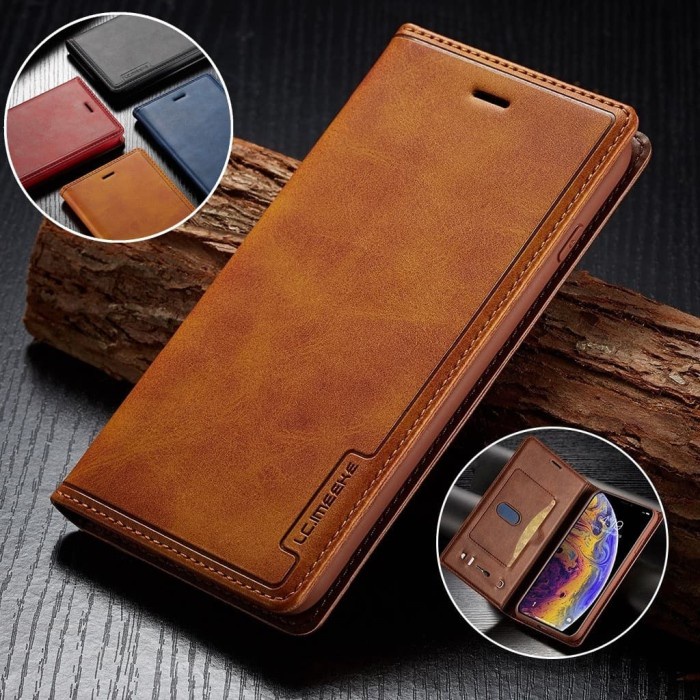 IPHONE XS MAX LC.IMEEKE COVER LEATHER CASE FLIPCOVER WALLET SLOT CARD