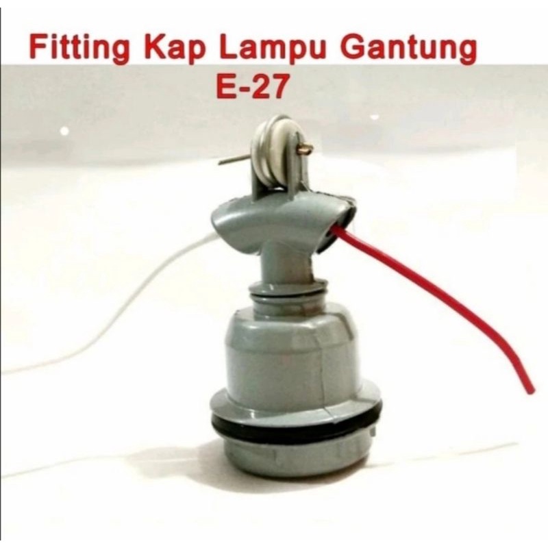 Fitting Kap Lampu Gantung/Fitting Kap Hijau E27