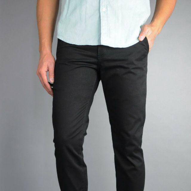 ChinoS UKURAN JUMBO 27-38 CHINO BIG SIZE BARAZHA ABU TUA MOCCA BLACK CREAM HITAM