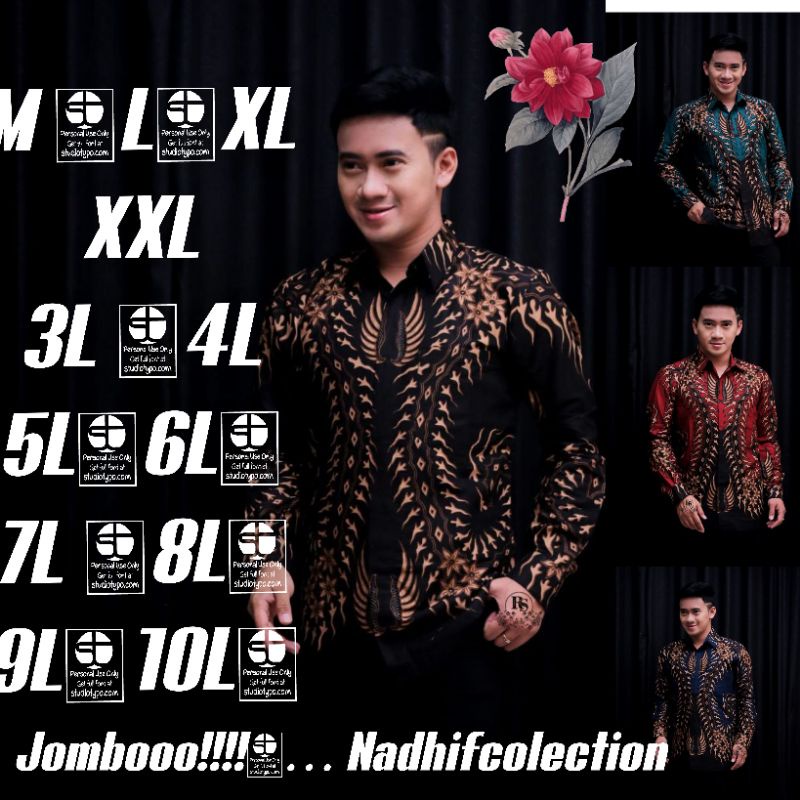 BAJU Kemeja Batik JUMBO exclusive original butik | Atasan Batik Seragam M L XL XXL -10XL