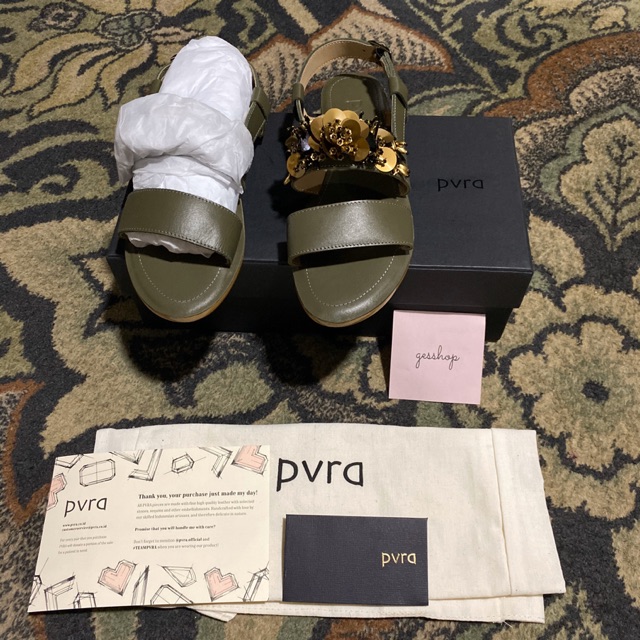 (NEW) PVRA GILLIAN OLIVE - SIZE 38