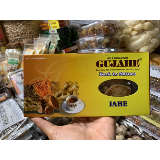 

Gula jahe ( gula merah rasa jahe ) tinggal seduh air hangat (1 pak :isi 8)