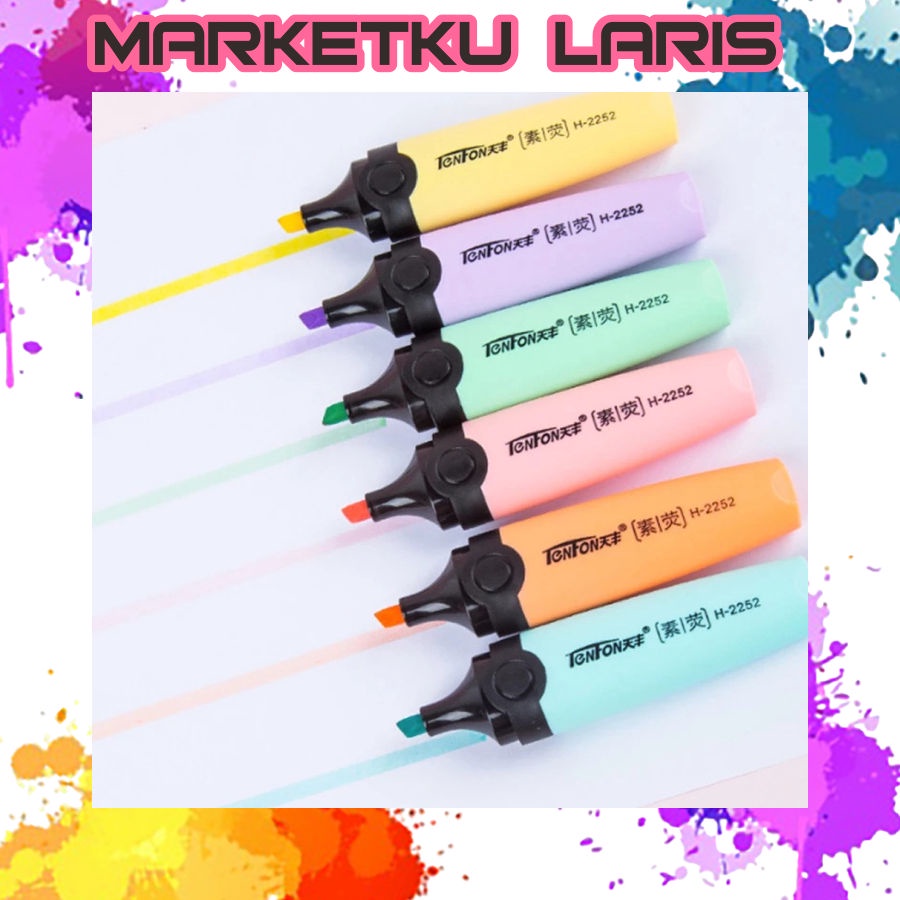 

MKL - Highlighter Pen Highlighter Pastel Colour Pen Journal Marker Pen Alat Tulis Replacement Penanda Warna S016