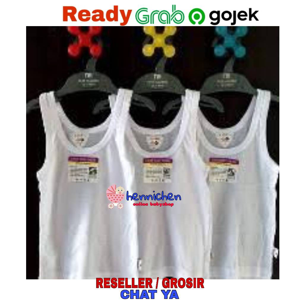 LIBBY SINGLET KAOS DALAM PUTIH  / MIX WARNA baju bayi / baju anak