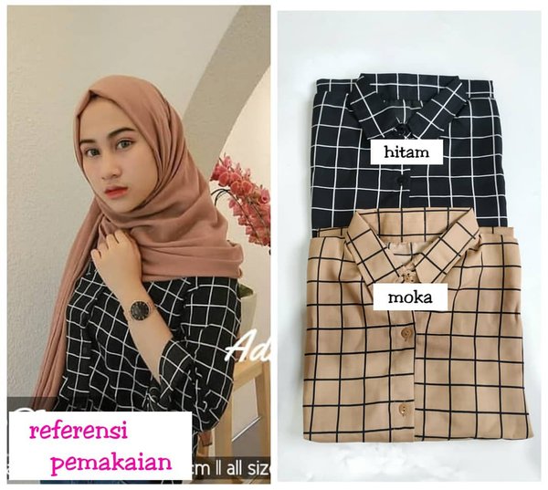 Baju kemeja Monalisa kotak / kemeja bagus murah