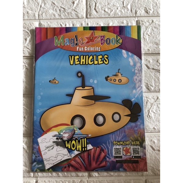 Magic Book Fun Coloring Vehicles