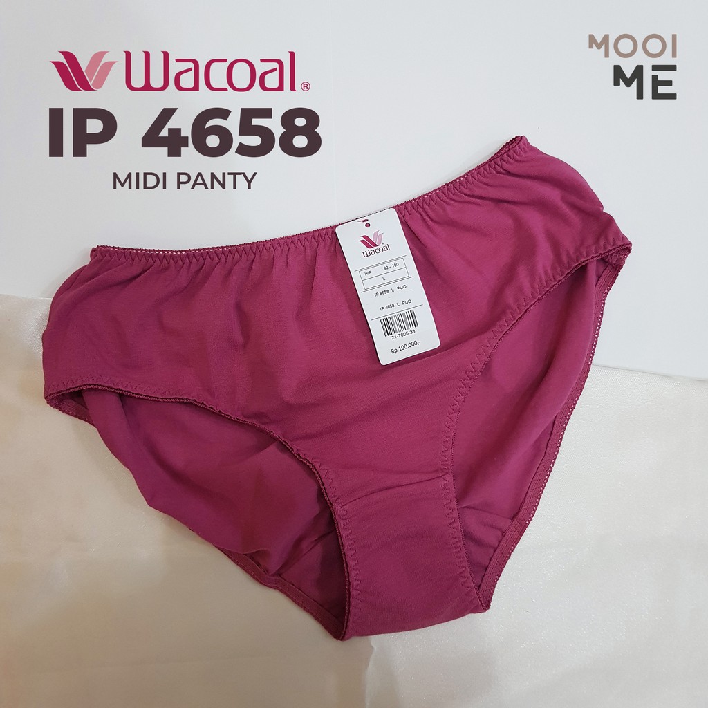 Wacoal IP 4658 Midi Panty (Celana Dalam) Polos Bahan Katun