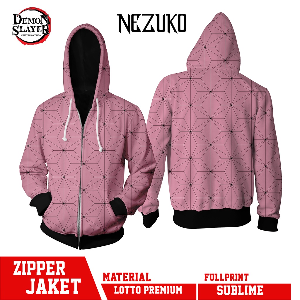 ZIPPER JACKET NEZUKO KAMADO DEMON SLAYER FULLPRINT BEST QUALITY