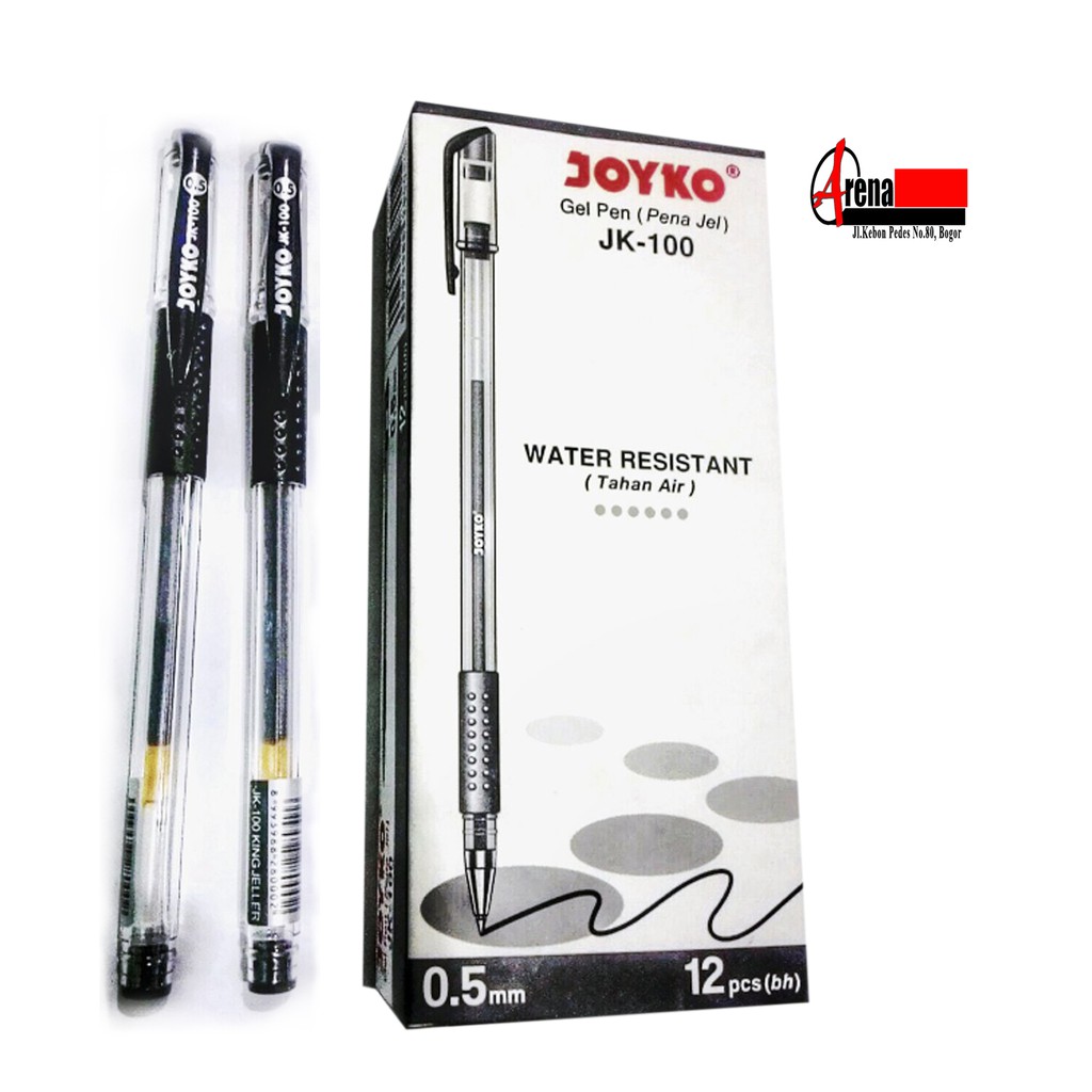 

Pulpen Gel Hitam Joyko JK100 Hitam