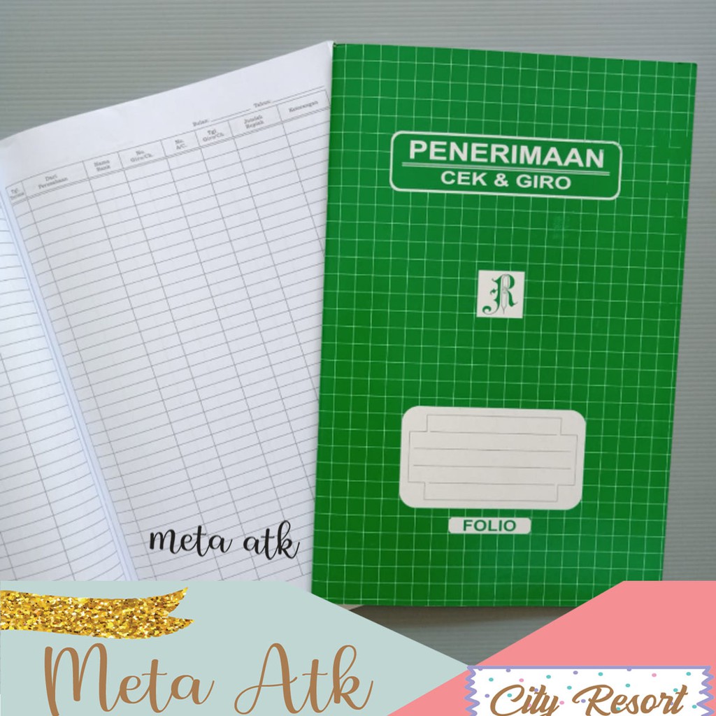 

Buku Penerimaan Cek & Giro Folio