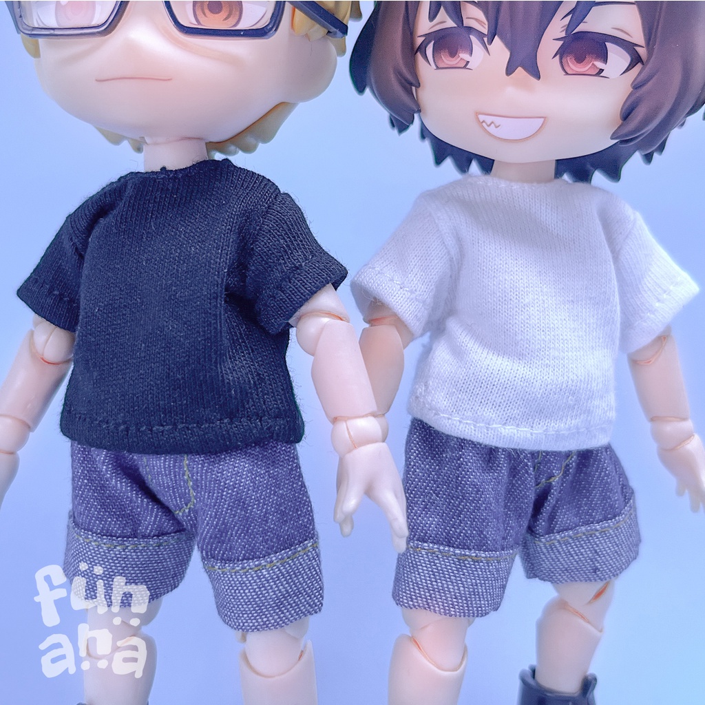 Baju Clothes Basic T-Shirt OB11 YMY Nendoroid Doll 1/12