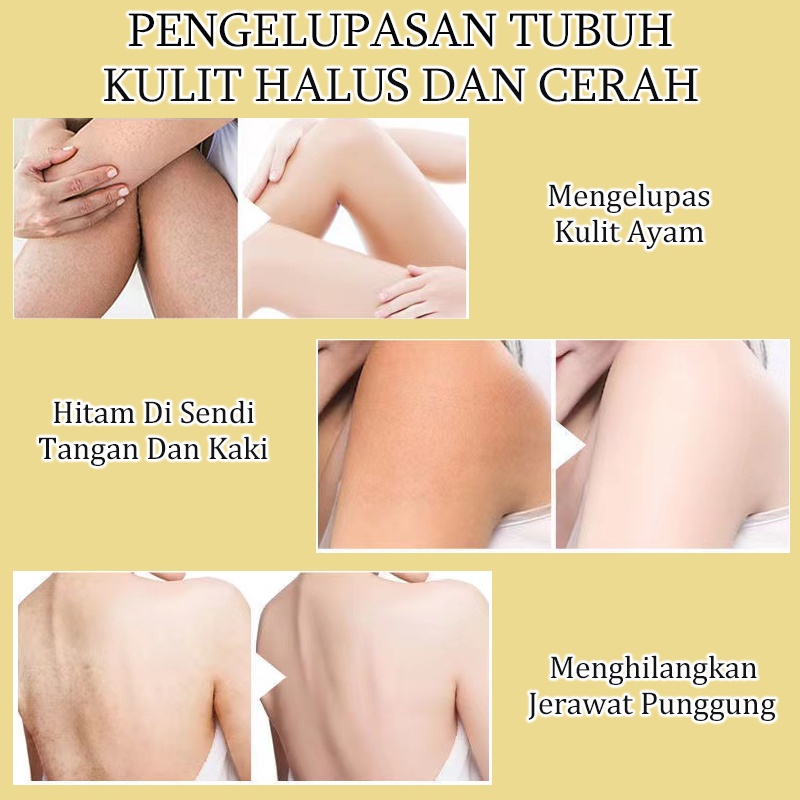 Body Scrub Peel Wajah Facial Glowing Blackhead Cleaner Peeling Gel Facial Scrub Body Exfoliating Mengangkat Sel Kulit Mati Peeling Mencerahkan Kulit Shower Scrub Pengelupasan Kulit Peel Tubuh Scrub