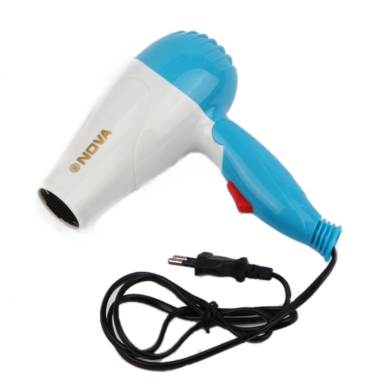 [COD] Hair Dryer Pengering Rambut 350 Watt Portable Mudah dibawa Traveling l Nova-1290 BIRU &amp; PINK