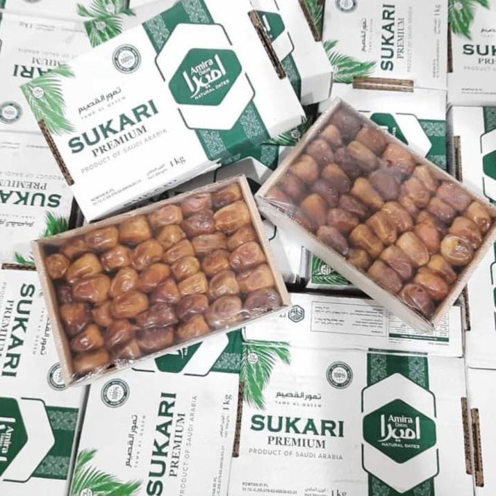 

Kurma Sukari Premium 1kg Amira Dates Sukkari 1 kg