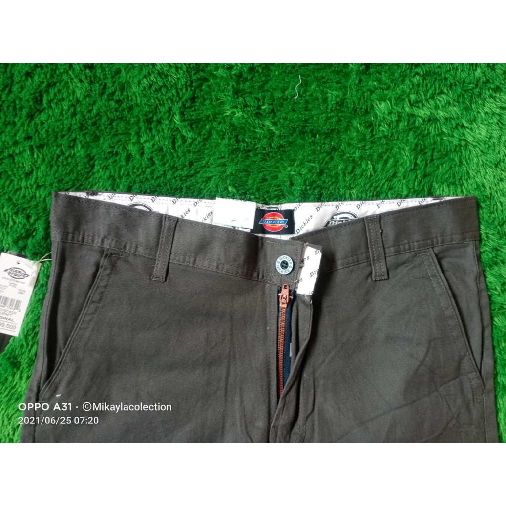 Celana Chino Panjang Abu Abu Pria Distro Dickies Premium