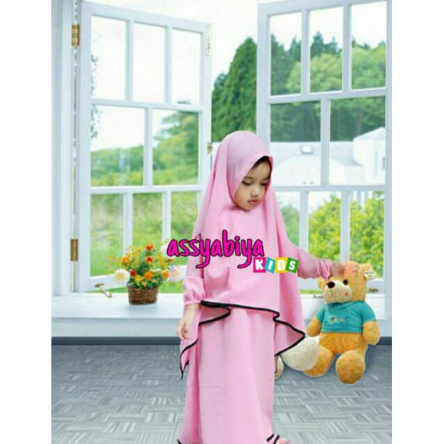 SYARI KIDS / GAMIS ANAK / ASSYABIYA KIDS / PINK