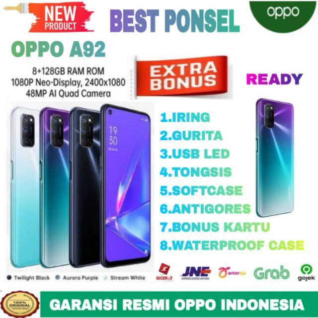 OPPO A92 RAM 8/128 GB GARANSI RESMI OPPO INDONESIA
