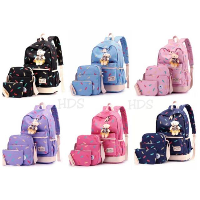 Tas ransel anak laki laki perempuan terbaru / Tas sekolah anak perempuan sd smp sma / Tas ransel karakter Among US / Promo Backpack fishbone / ransel 3in1 /ransel satu set murah