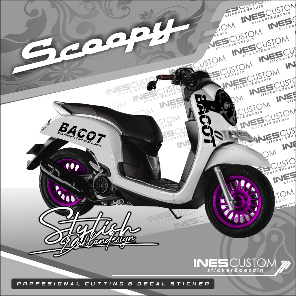 cutting scoopy stiker bacot PROMO 9.9
