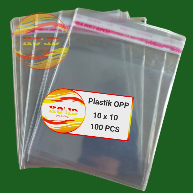 Jual Plastik Opp Lem Bening 10x10 Harga Murah Per Pack Isi 100 Lembar Shopee Indonesia 9981