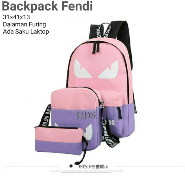 COWOK PRIA LAKI COCOK KULIAH SEKOLAH MAIN / PR OMO RANSEL DIMANNE 52333 IMPORT BAHAN DINIR T233