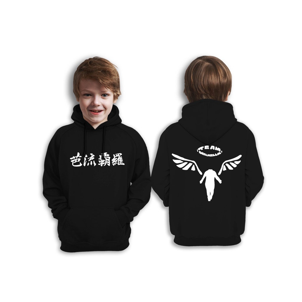 JAKET HOODIE ANAK Team Valhalla Walhalla Tokyo Manji Anime Tokyo Revengers Team Valhalla Uniform