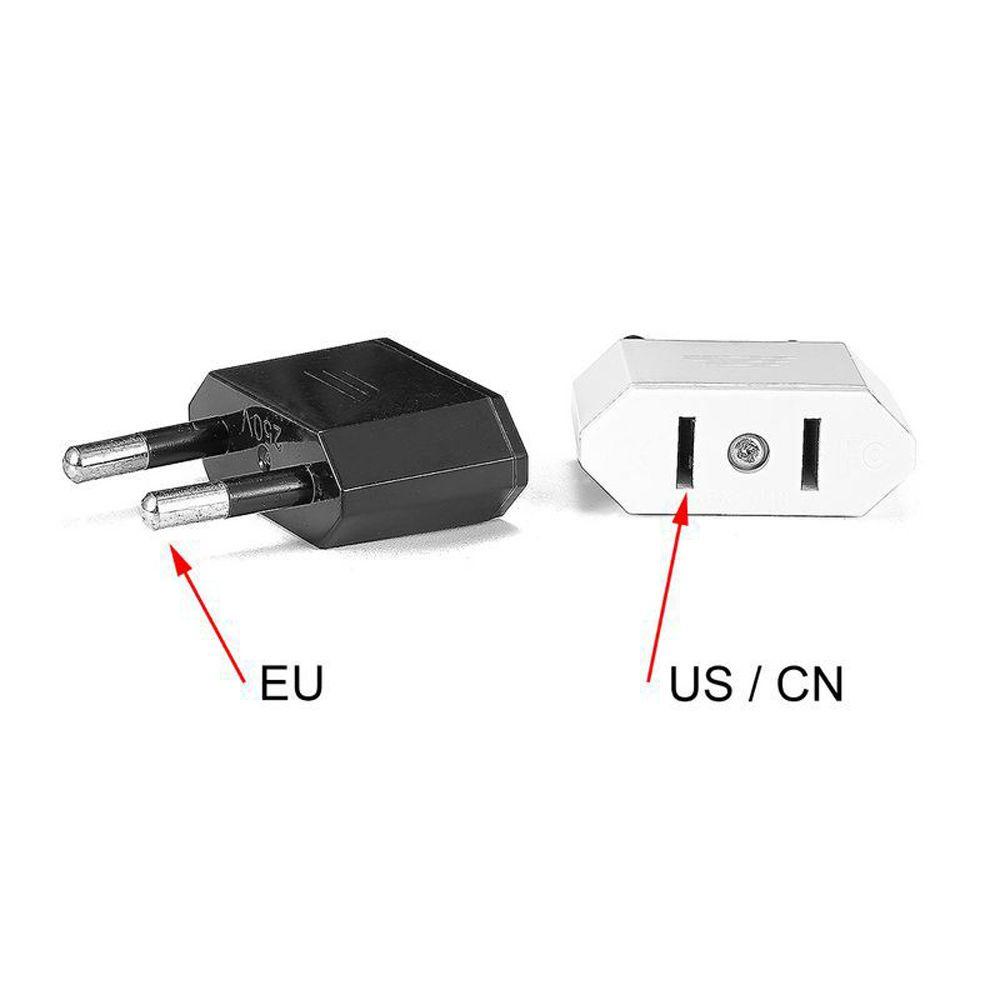 AUGUSTINA Adaptor Travel Adaptor Mini Universal EU To US EU Plug Adapter US Plug Adapter Konverter Daya Charger Handphone