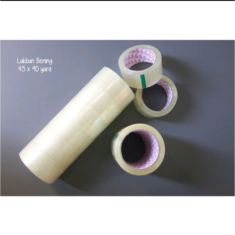 

Lakban bening 2 in 90 yard full solasi selotip tape packing 45x90yard (EN)
