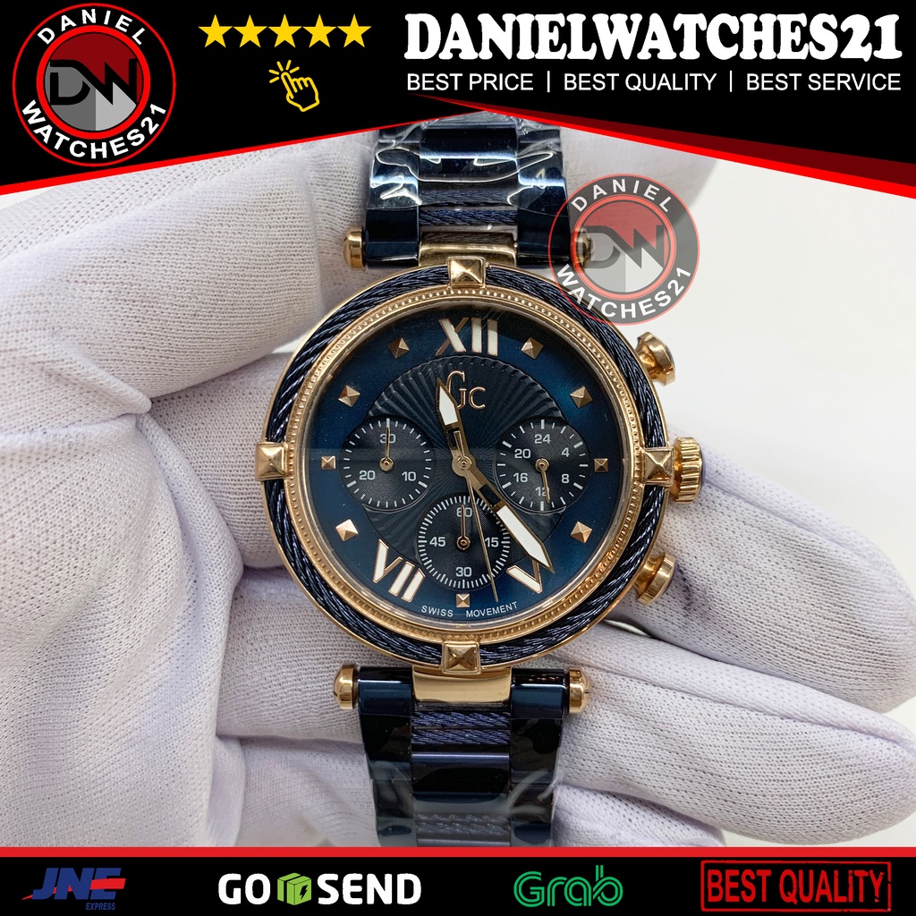 JAM TANGAN MODEL GC CABLECHIC ALL BLUE Y 16015l5