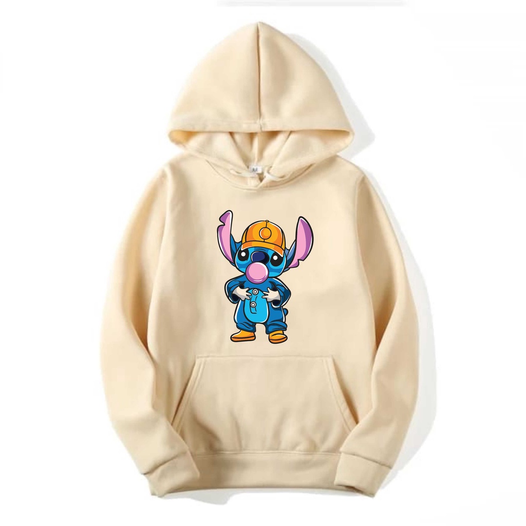 STICH Sweater Hoodie II STICH Jumper Hoodie II  Sweter Oblong Topi Sz M - XL ( Pria &amp; Wanita / Anak &amp; Dewasa )