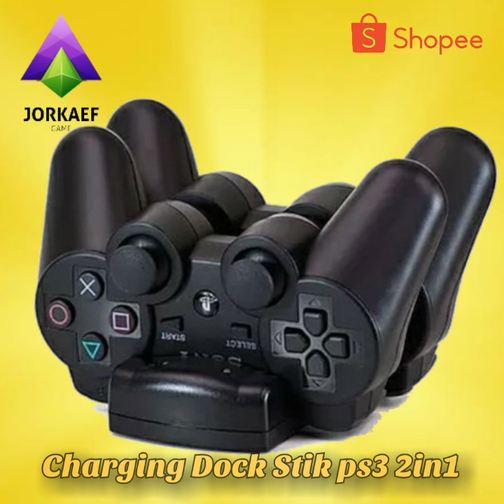 2 IN 1 CHARGING DOCK STIK STICK PS3 2IN1