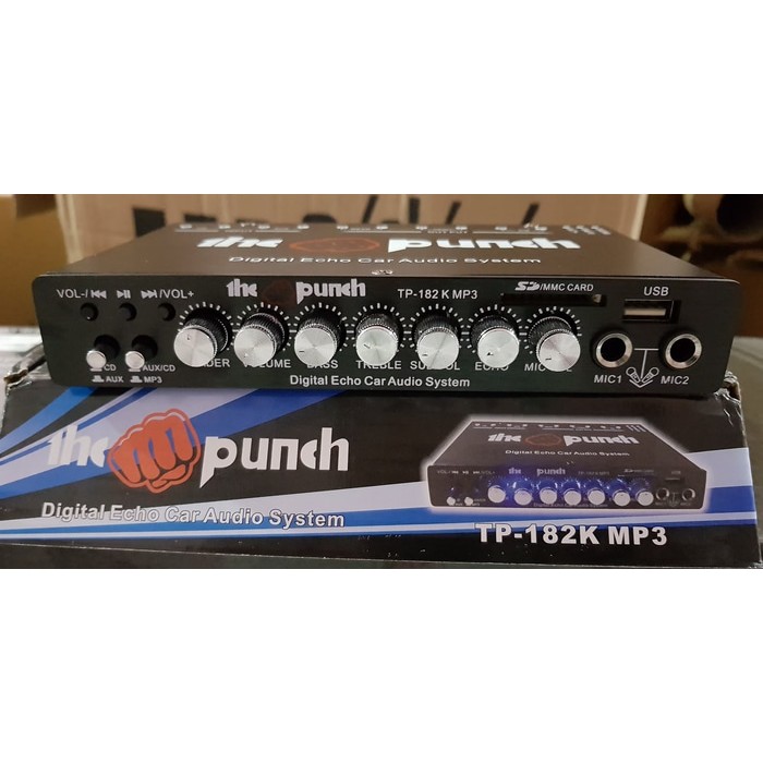 Parametrik Audio mobil / Pre amp  MP3 USB SDCARD KARAOKE The Punch TP-182K preamp