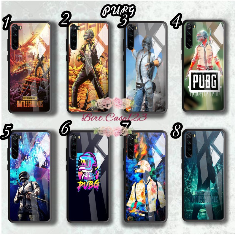 back case glass PUBG Oppo A3s A1k A5 A9 2020 A7 F9 A5s A31 A52 A53 A92 A37 A57 A59 A71 A83 BC4066