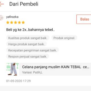  Celana  panjang muslim KAIN TEBAL celana  sholat  celana  