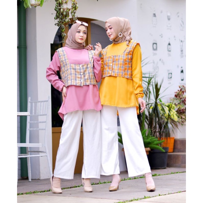 Sunny One Set. Atasan Katun. ATASAN, TUNIK, Blouse wanita, atasan wanita, BLOUSE, Baju Wanita