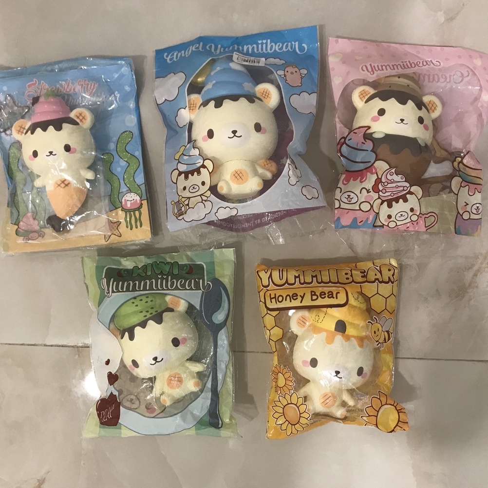 FLASH SALE SQUISHY licensed preloved jumbo squishy, creamiicandy punimaru yumiibear yb