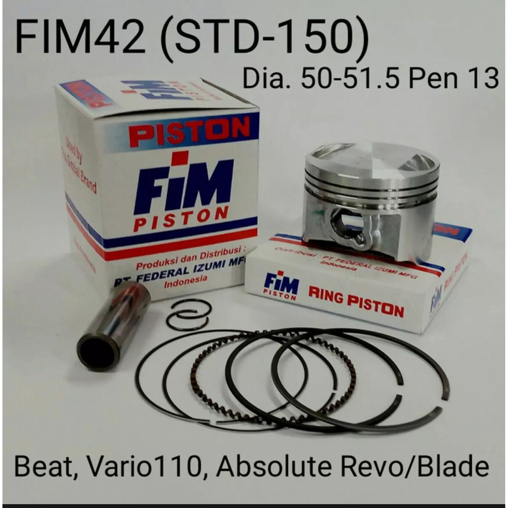Piston kit Vario/Beat/Blade/Abs Revo FIM 42