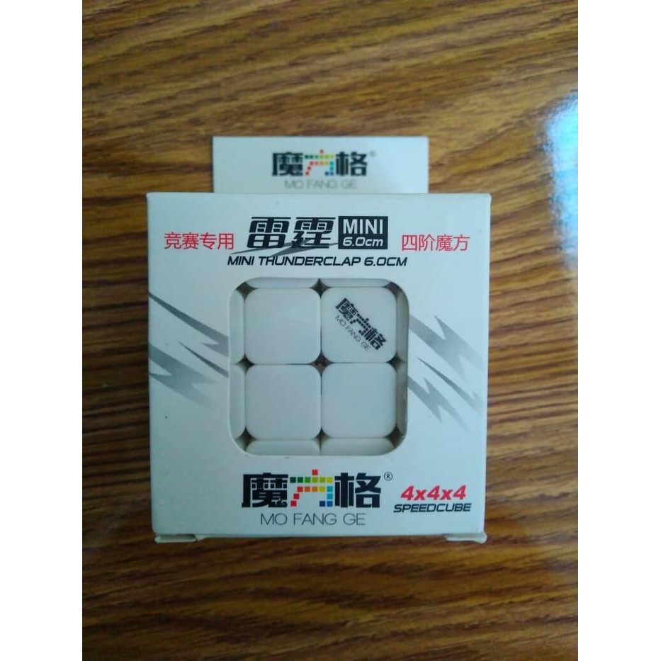 Rubik Yongjun - Rubik Kubus - Pelumas Rubik Rubik 4X4 Qiyi Thunderclap Mini 6,0Mm 4X4 Stickerless