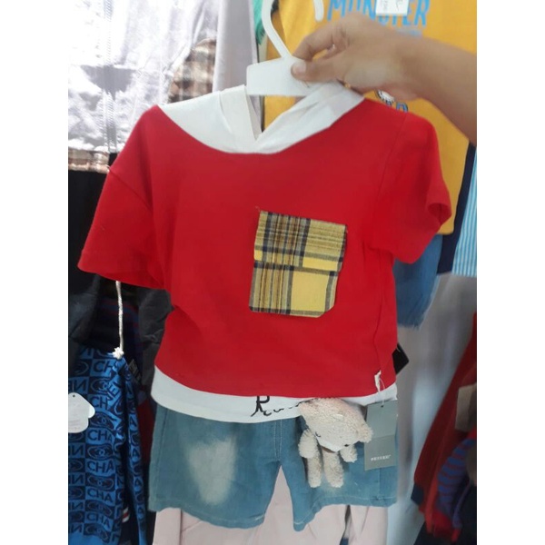[sale last stok] set anak laki-laki 2-3tahun kaos Hoodie jeans