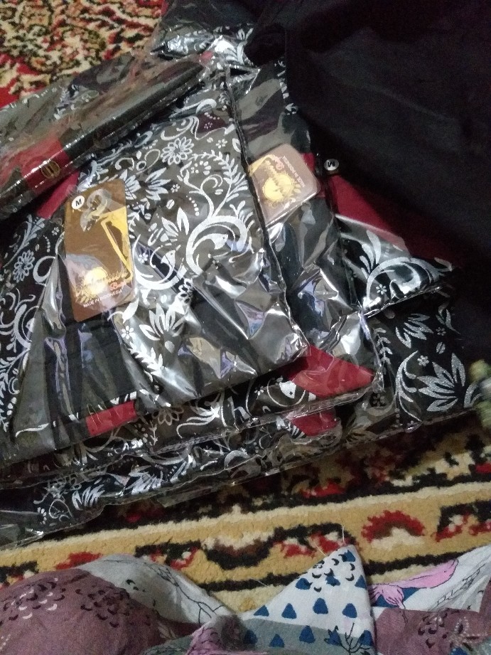 Maura/couple Kombinasi/sania Ruffle Batik Couple Pesta S.m.l.xl.xxl