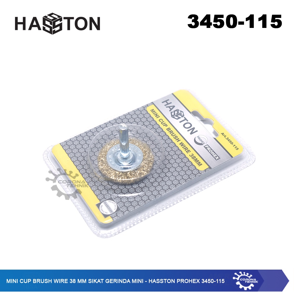 Hasston Prohex 3450-115 - Mini Cup Brush Wire 38 mm Sikat Gerinda Mini