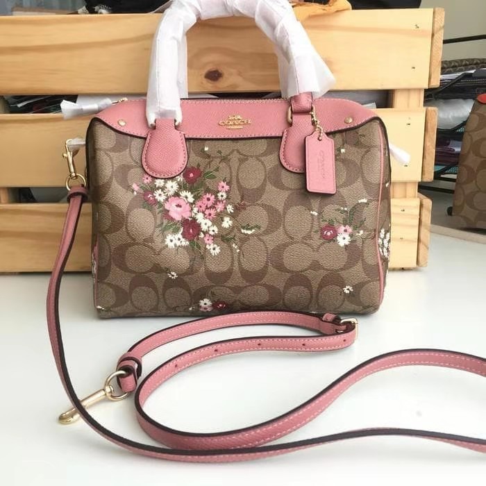 Coach Tas hand Bag F29631 Original Tas Wanita Sablon Bunga