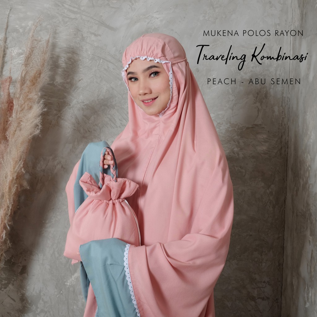 PUSAT MUKENA TASIK - MUKENA DEWASA POLOS KOMBINASI TRAVELING/MUKENA POLOS TRAVELING/MUKENA POLOS KOMBINASI PREMIUM