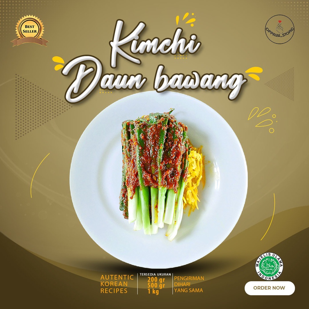 

Kimchi Fresh Daun Bawang 500 Gram Gram Di Buat Oleh Chef Korea