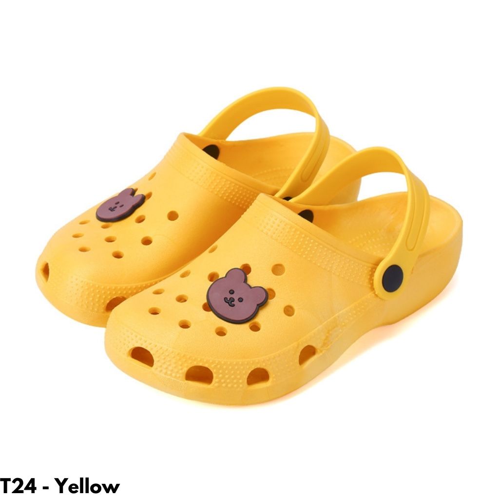 SANDAL RUMAH SLIP ON BEAR CLOG STRAP SHOES BEAR CUTE COLOUR XT24