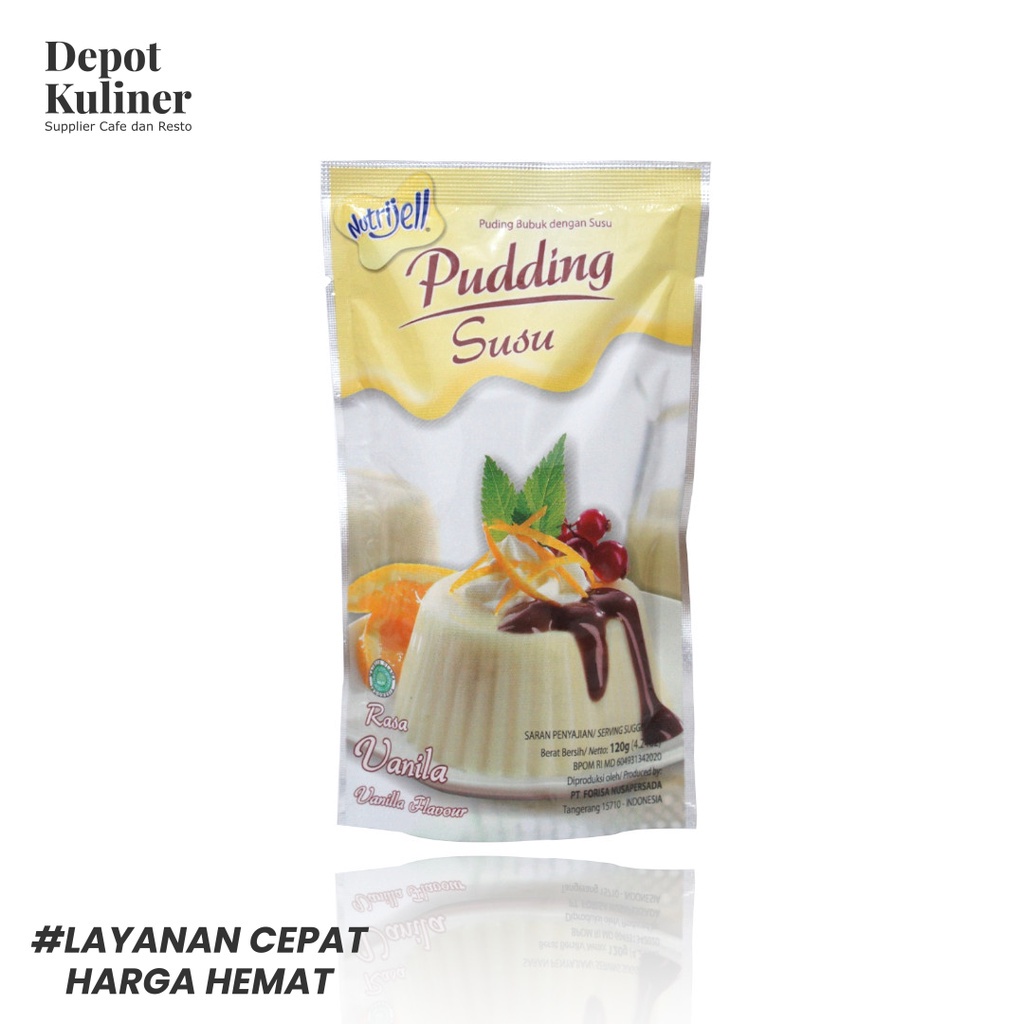 Nutrijell Pudding Susu Rasa Vanila 120gr Vanilla Flavour