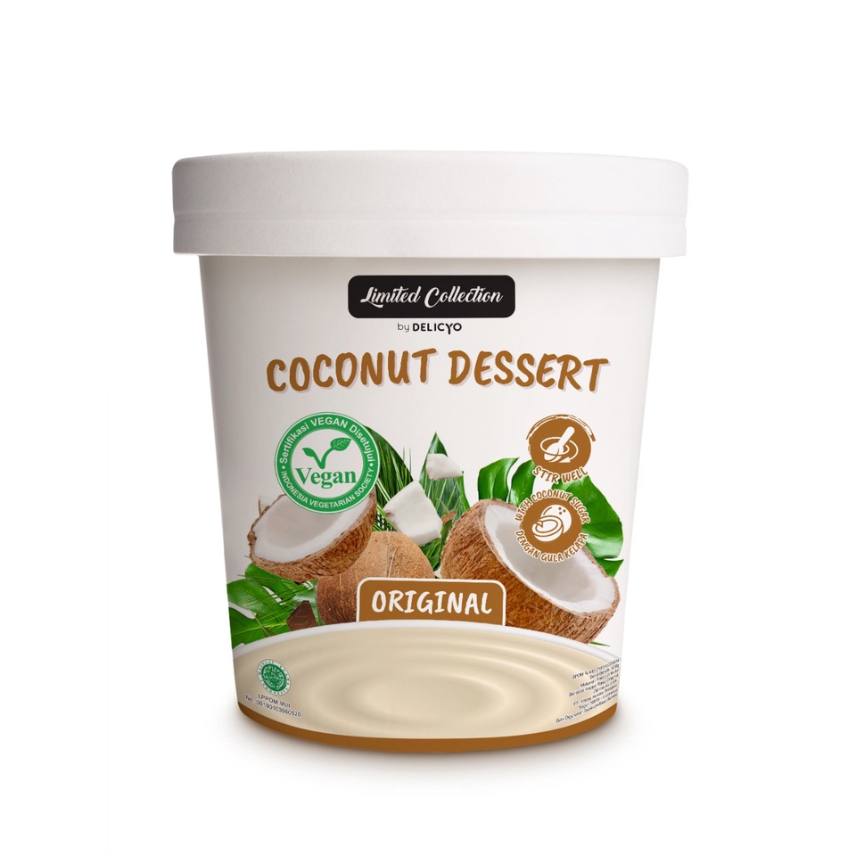 Delicyo Vegan Coconut Yogurt / Yogurt Kelapa Vegan Original Sweet