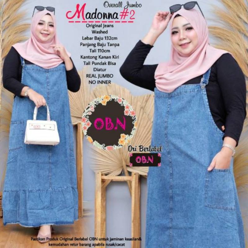 Overall Jeans Jumbo / Overall Wanita Jumbo