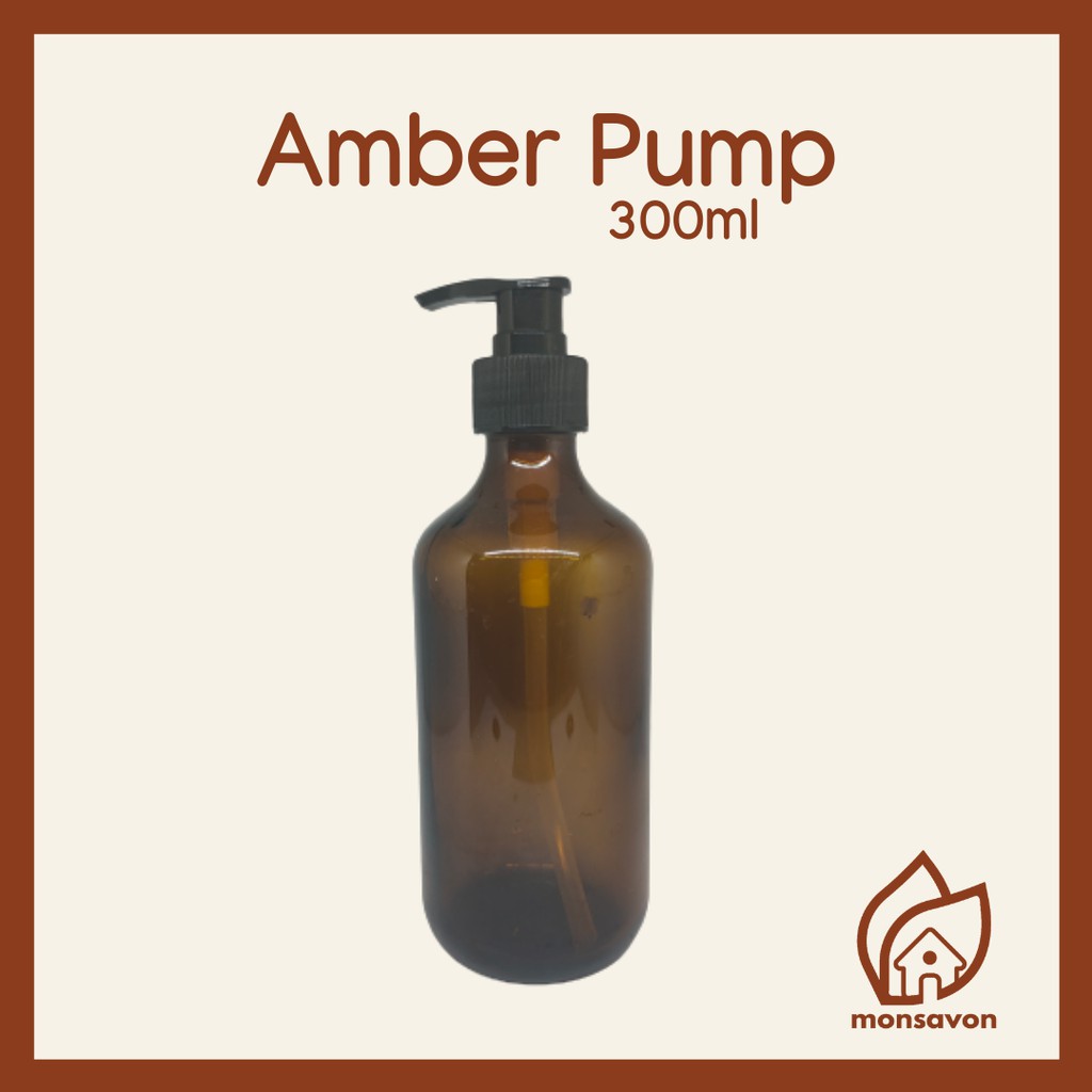 Amber Pump / Botol Kaca Sabun