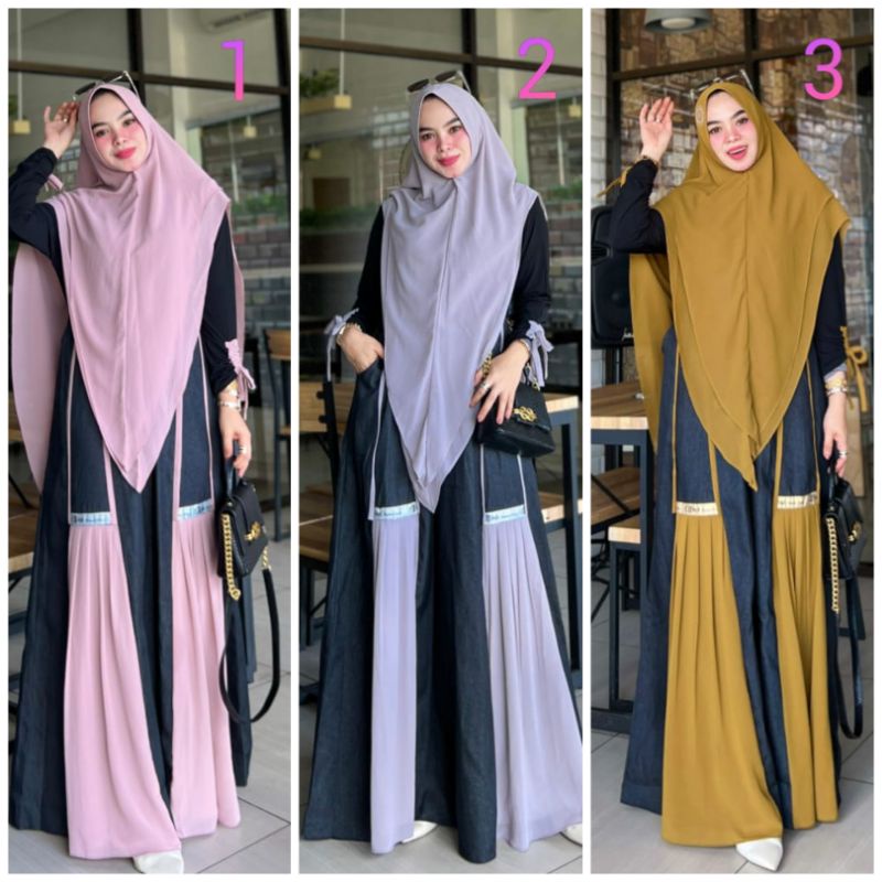 GAMIS SYARI PREMIUM / SAFIYA DRESS BY EFFONI / GAMIS CASUAL / GAMIS PITA TERBARU